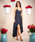 High Low Elegant Blue Maxi Dress